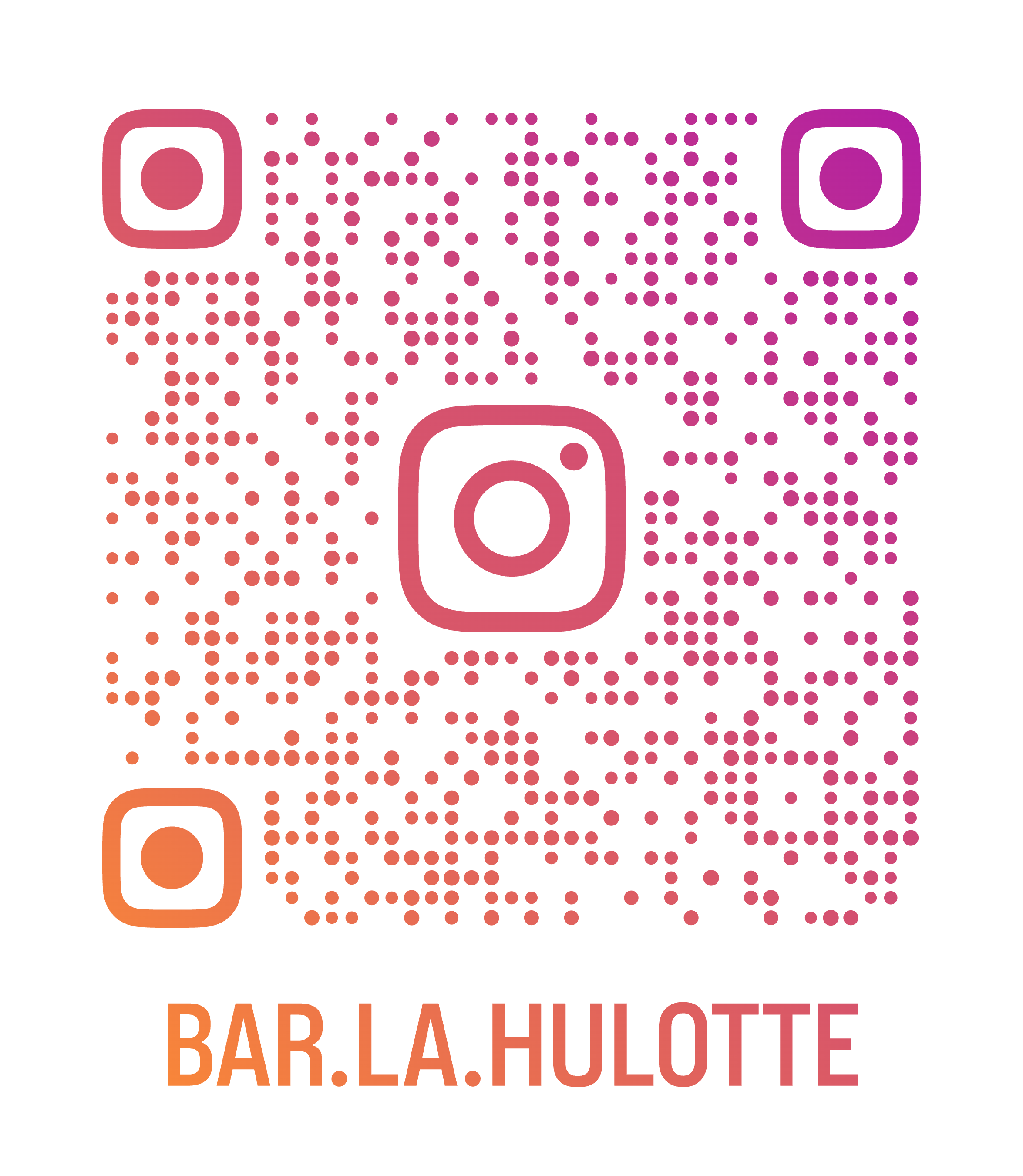 Bar la Hullot Instagram QR